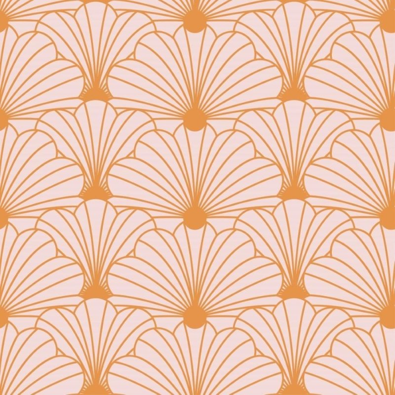 Papel de Parede Adesivo Conchas Art Déco N013182 - Papel na Parede