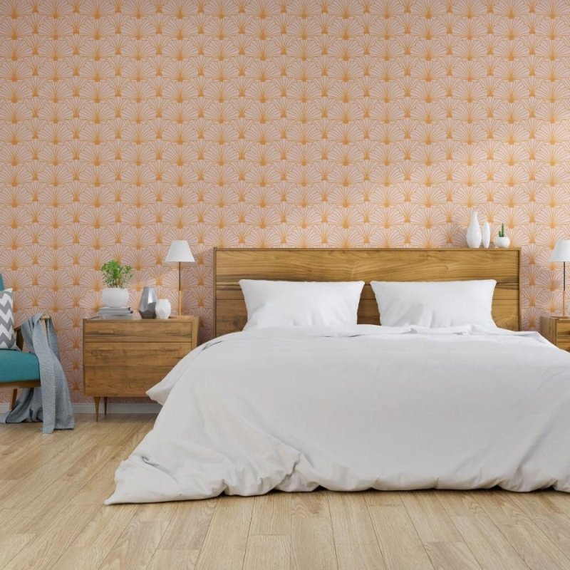 Papel de Parede Adesivo Conchas Art Déco N013182 - Papel na Parede