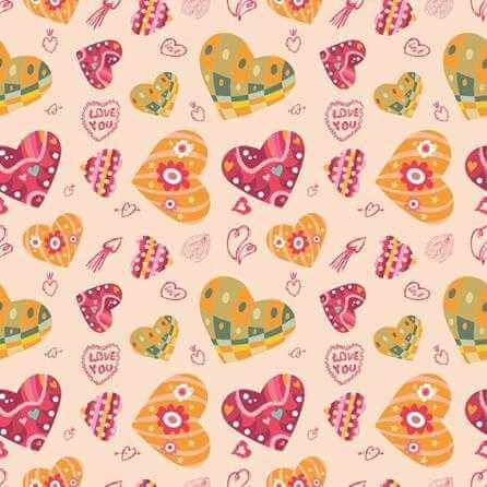 Papel de Parede Adesivo Coração 4 - Papel na Parede