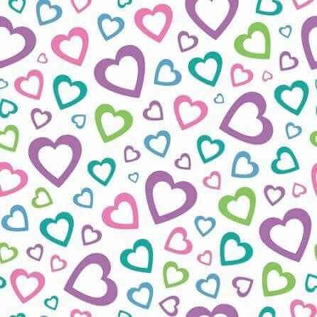 Papel de Parede Adesivo Coração Colorido 144756154 - Papel na Parede