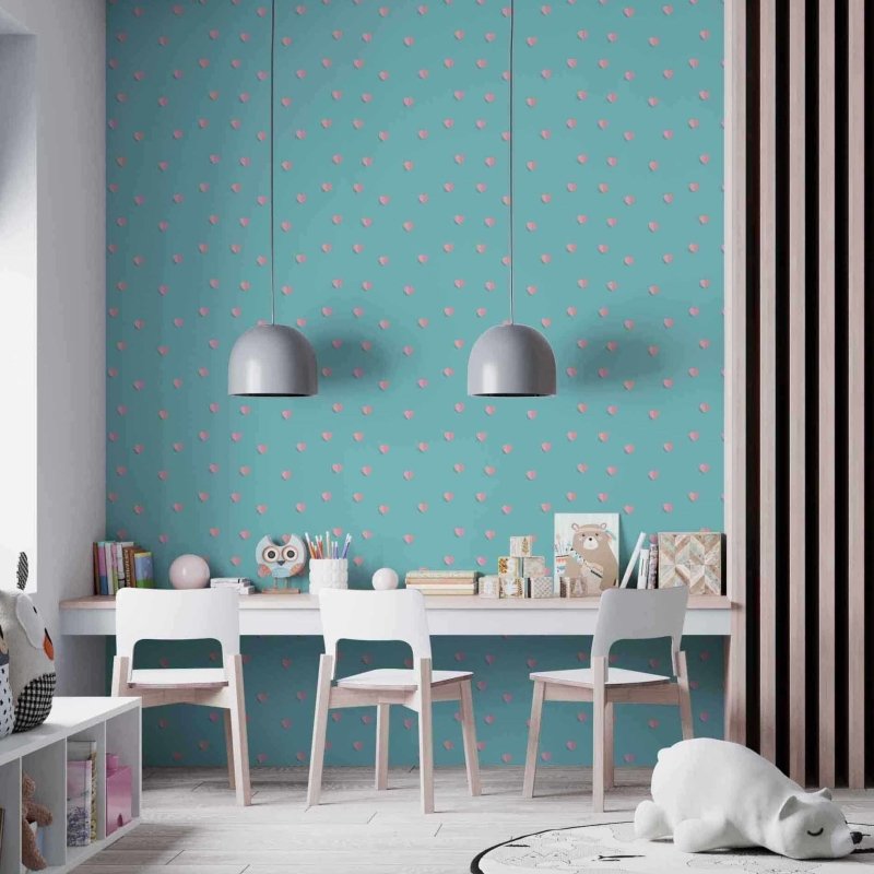 Papel de Parede Adesivo Coração Jovem 32501 - Papel na Parede