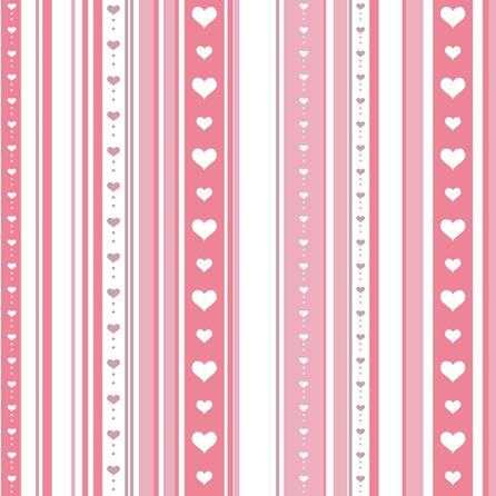 Papel de Parede Adesivo Coração Listrado Rosa 262496099 - Papel na Parede