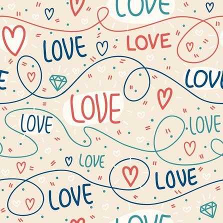 Papel de Parede Adesivo Coração Love 170134226 - Papel na Parede