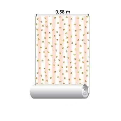 Papel de Parede Adesivo Coração N7764A - Papel na Parede