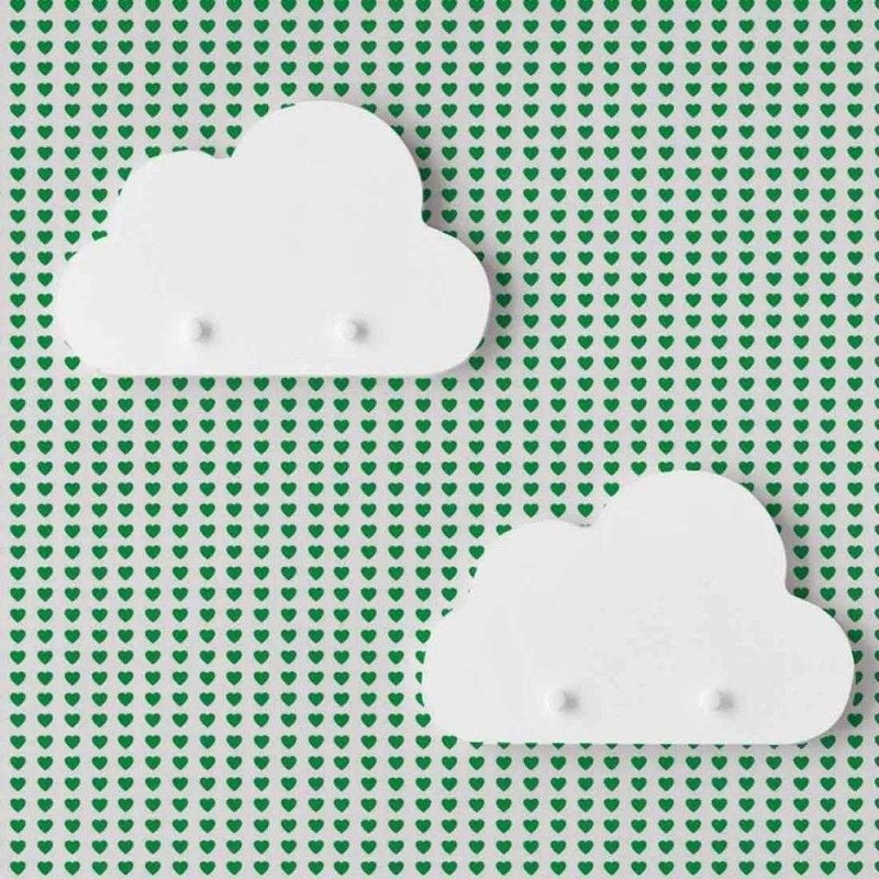 Papel de Parede Adesivo Coração Verde 864702616 - Papel na Parede