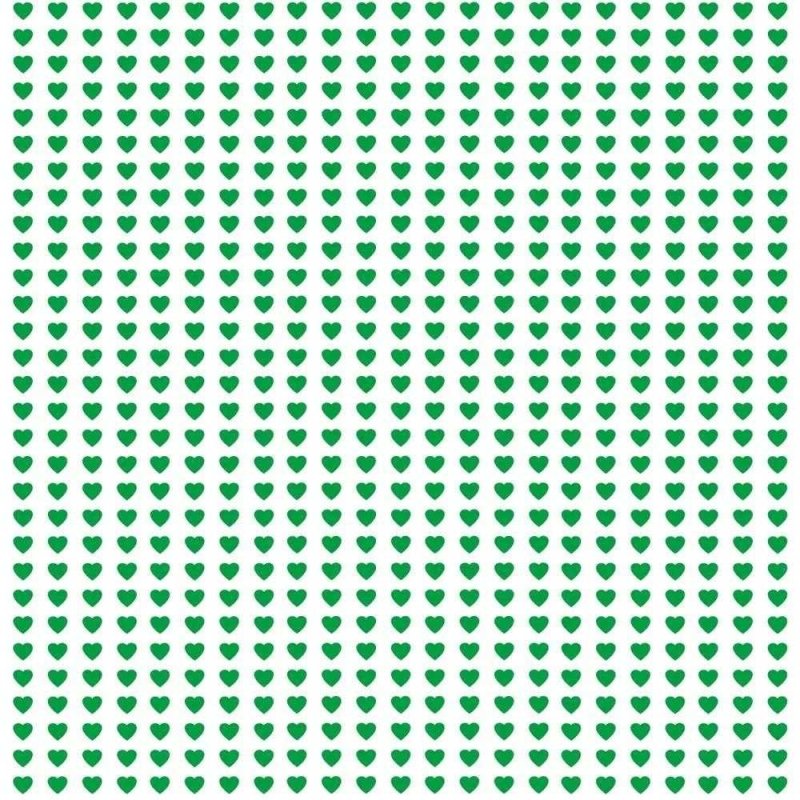 Papel de Parede Adesivo Coração Verde 864702616 - Papel na Parede