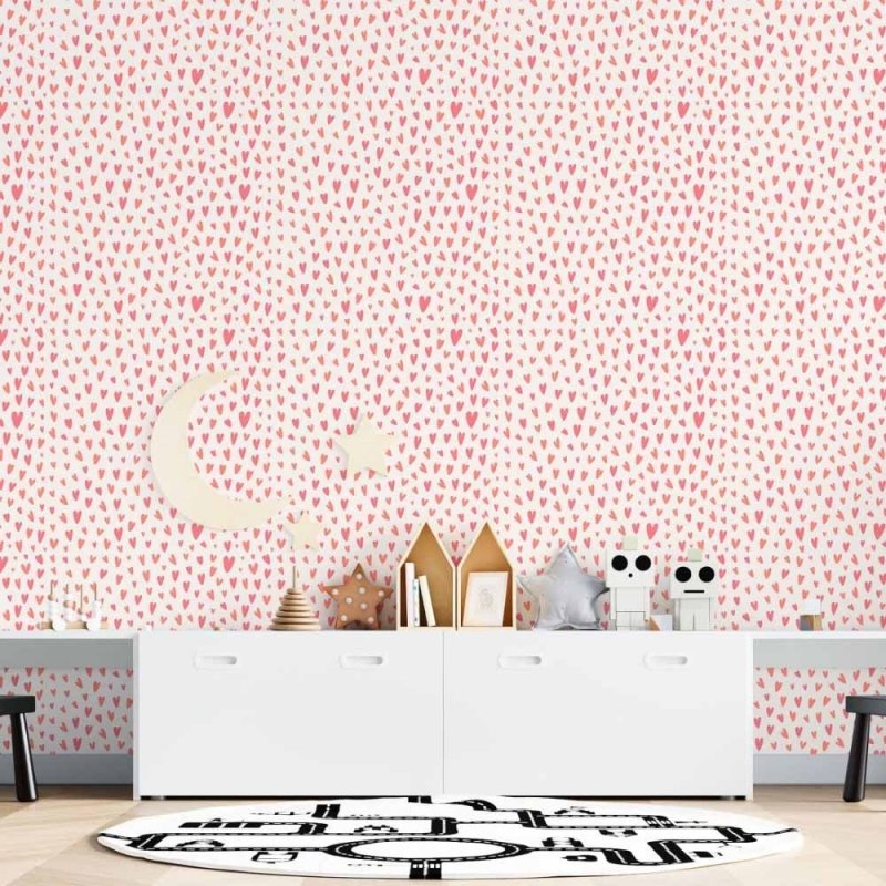 Papel de Parede Adesivo Corações N015172 - Papel na Parede