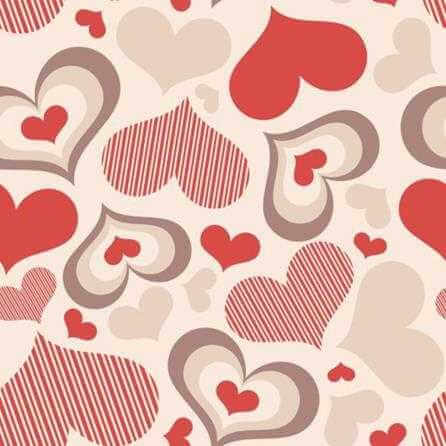 Papel de Parede Adesivo Corações Vermelho 633 - Papel na Parede