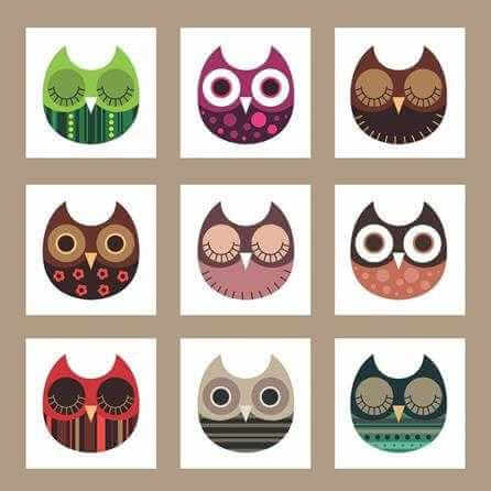 Papel de Parede Adesivo Corujas 114358036 - Papel na Parede