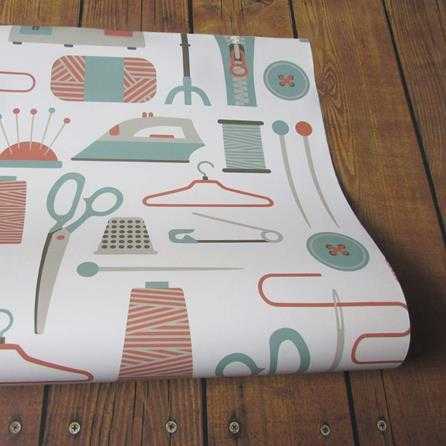 Papel de Parede Adesivo Costura 141667033 - Papel na Parede