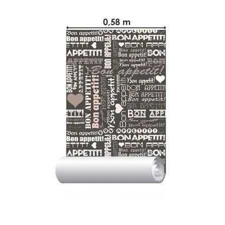 Papel de Parede Adesivo Cozinha Bon Appetit 262690838 - Papel na Parede