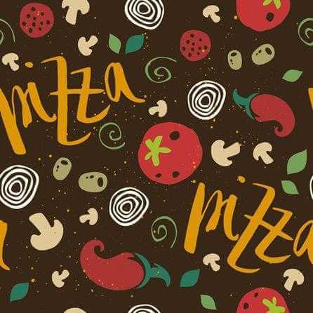 Papel de Parede Adesivo Cozinha Pizza Ingredientes 264445391 - Papel na Parede