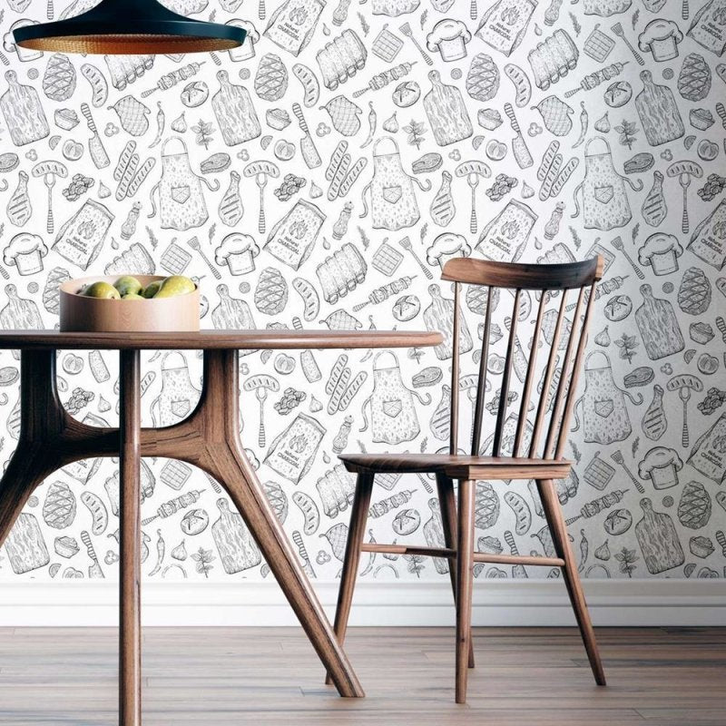 Papel de Parede Adesivo Culinária Pães N08192 - Papel na Parede