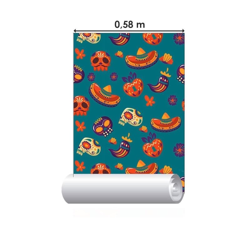 Papel de Parede Adesivo Cultura Mexicana N09072 - Papel na Parede