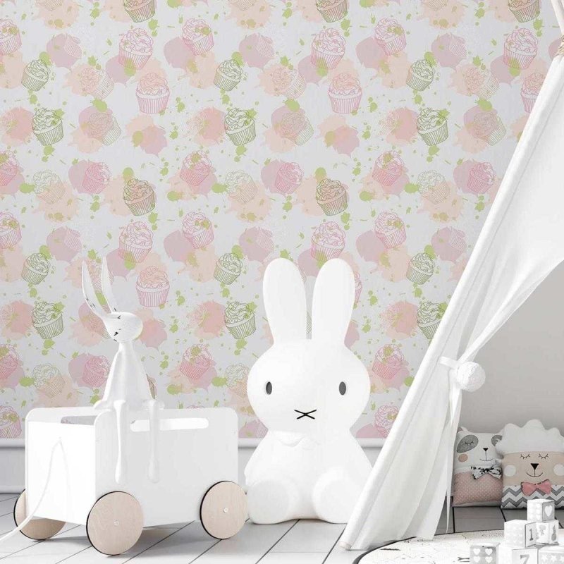 Papel de Parede Adesivo Cupcake N03102 - Papel na Parede