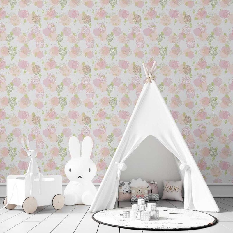 Papel de Parede Adesivo Cupcake N03102 - Papel na Parede