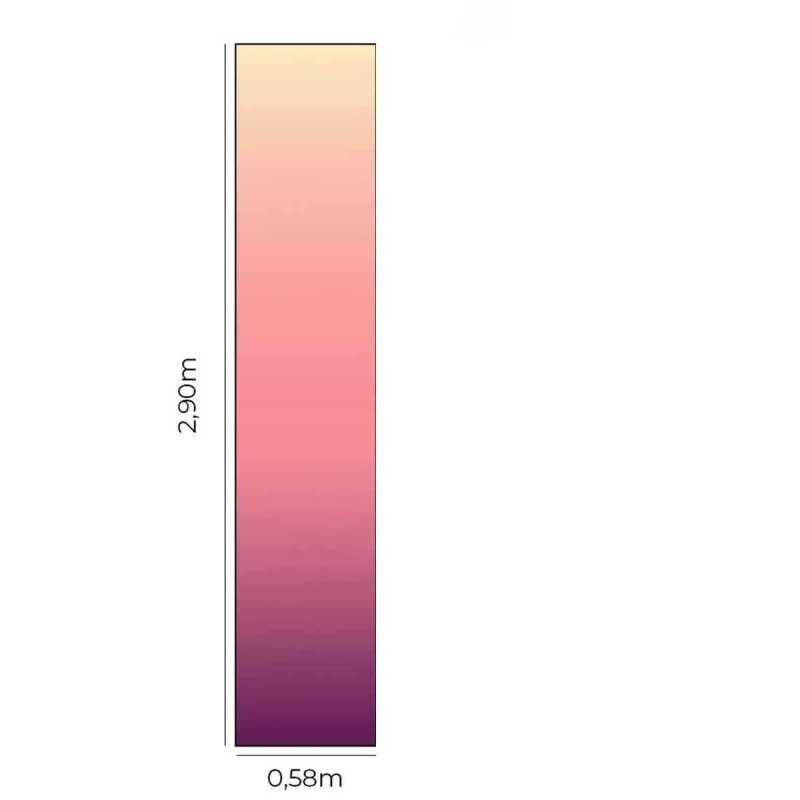 Papel de Parede Adesivo Degradê Amarelo e Roxo N05180 - Papel na Parede