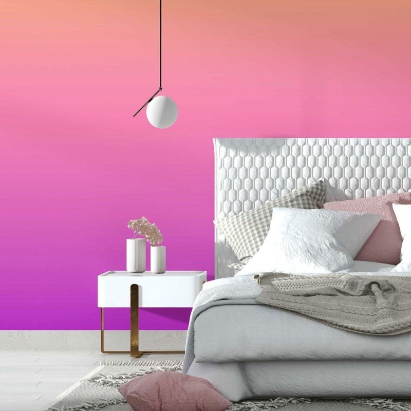 Papel de Parede Adesivo degradê amarelo roxo N014079 - Papel na Parede