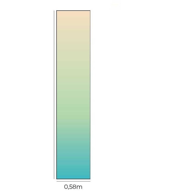Papel de Parede Adesivo Degradê Amarelo Verde e Azul N07146 - Papel na Parede