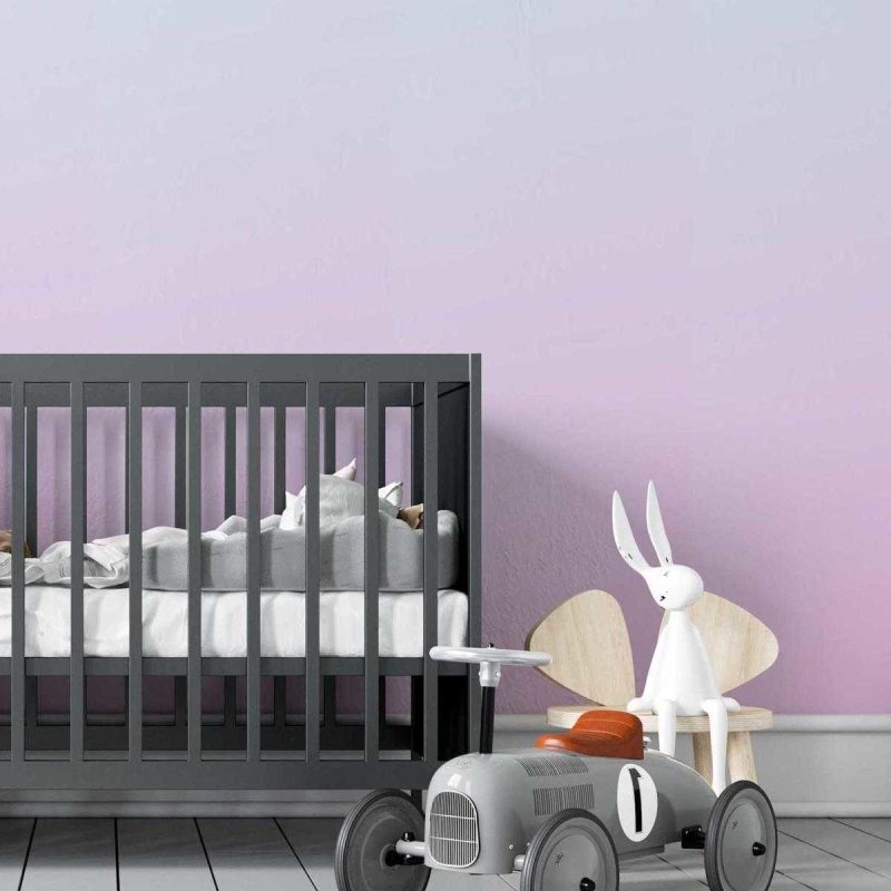 Papel de Parede Adesivo Degradê Azul e Rosa N05132 - Papel na Parede