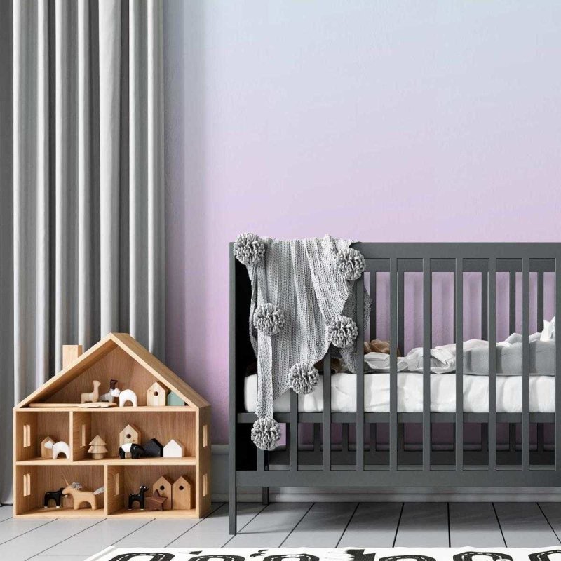 Papel de Parede Adesivo Degradê Azul e Rosa N05132 - Papel na Parede