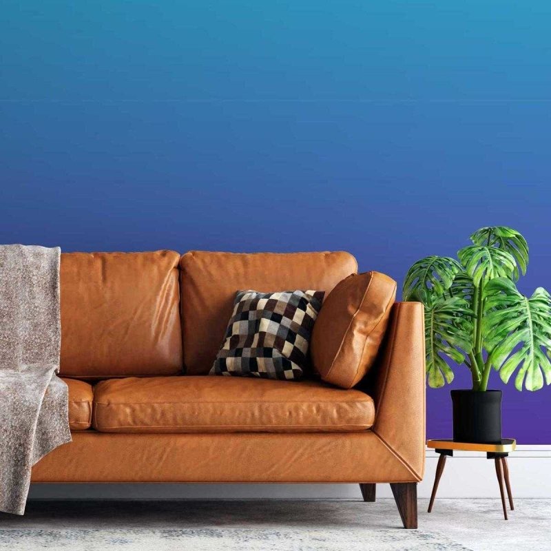 Papel de Parede Adesivo Degradê Azul e Roxo N05167 - Papel na Parede