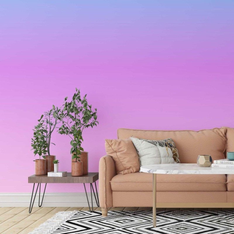 Papel de Parede Adesivo degradê azul roxo N014074 - Papel na Parede