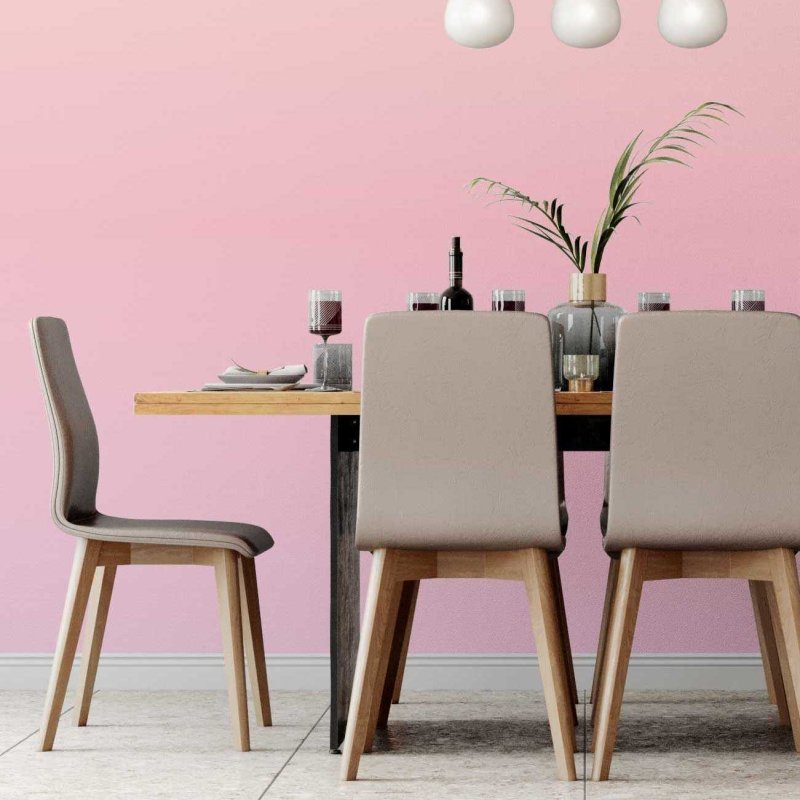 Papel de Parede Adesivo Degradê Laranja e Rosa N07153 - Papel na Parede