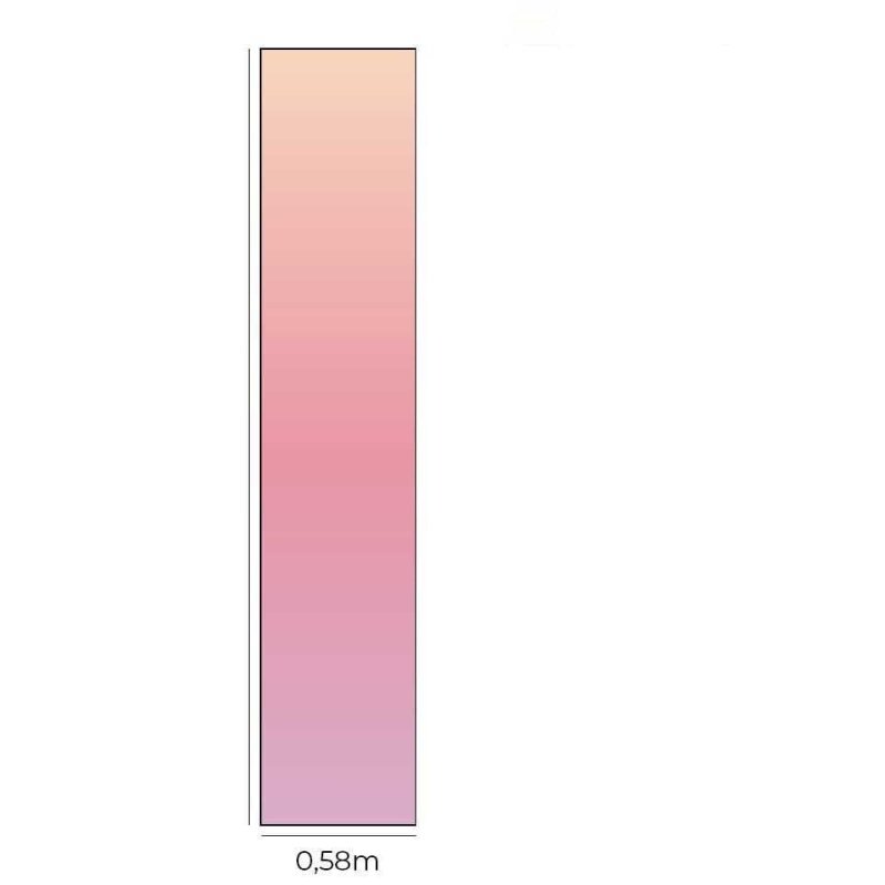 Papel de Parede Adesivo Degradê Laranja e Rosa N07153 - Papel na Parede