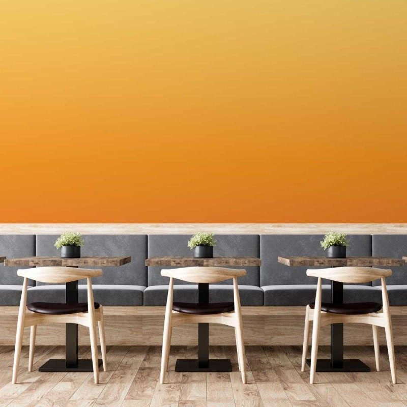 Papel de Parede Adesivo Degradê Laranja N05139 - Papel na Parede