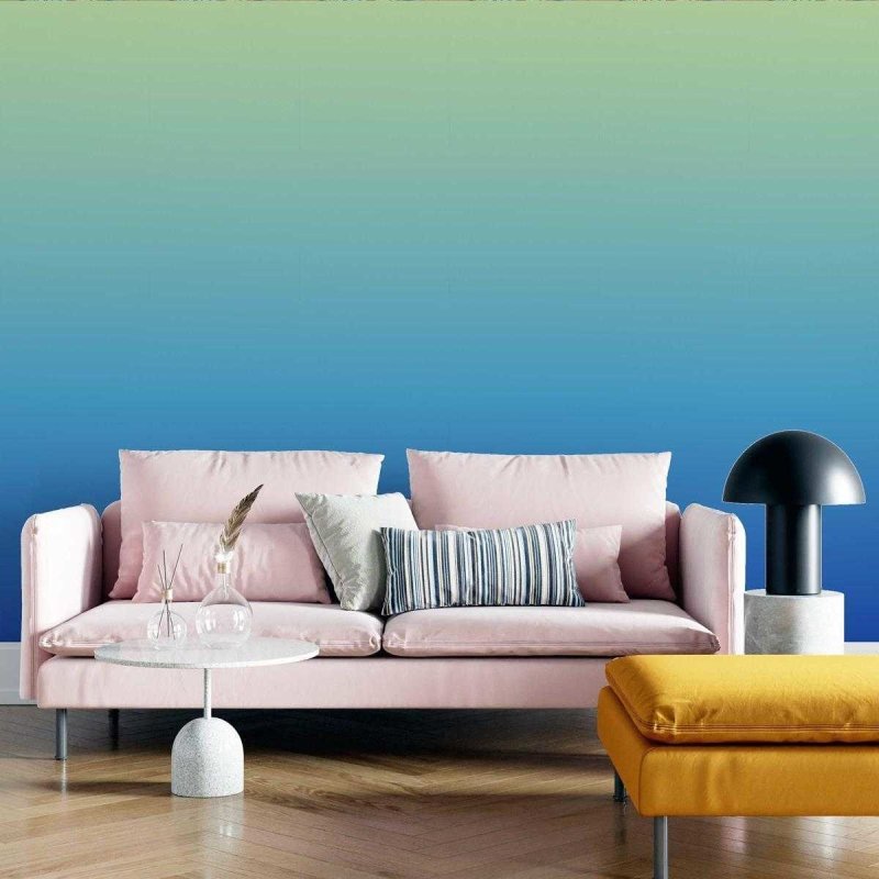 Papel de Parede Adesivo Degradê Mar Caribenho N05145 - Papel na Parede