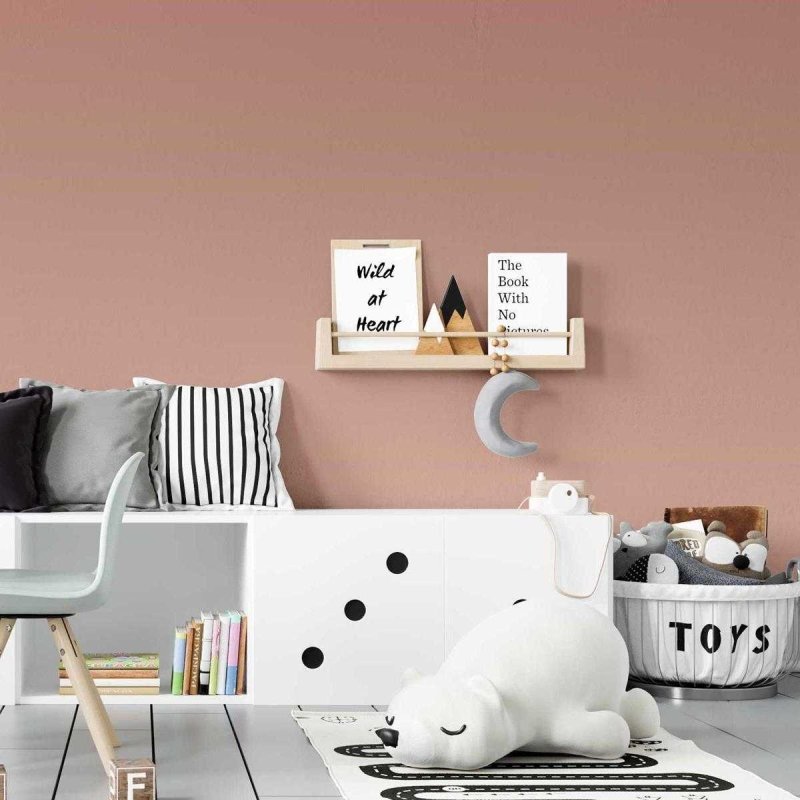 Papel de Parede Adesivo Degradê Marrom e Vermelho N07159 - Papel na Parede