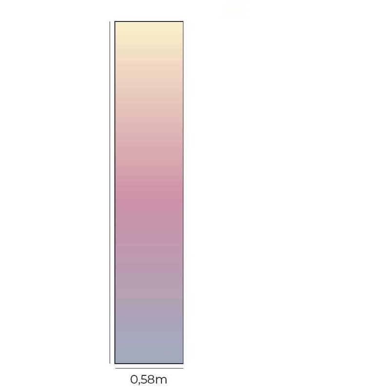 Papel de Parede Adesivo Degradê Rosa Amarelo e Azul N07150 - Papel na Parede