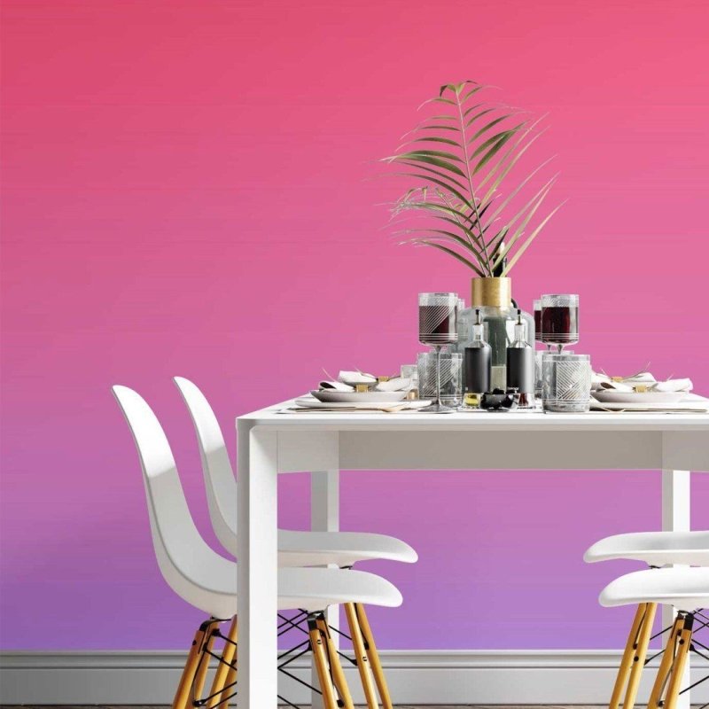 Papel de Parede Adesivo degradê rosa azul N014070 - Papel na Parede