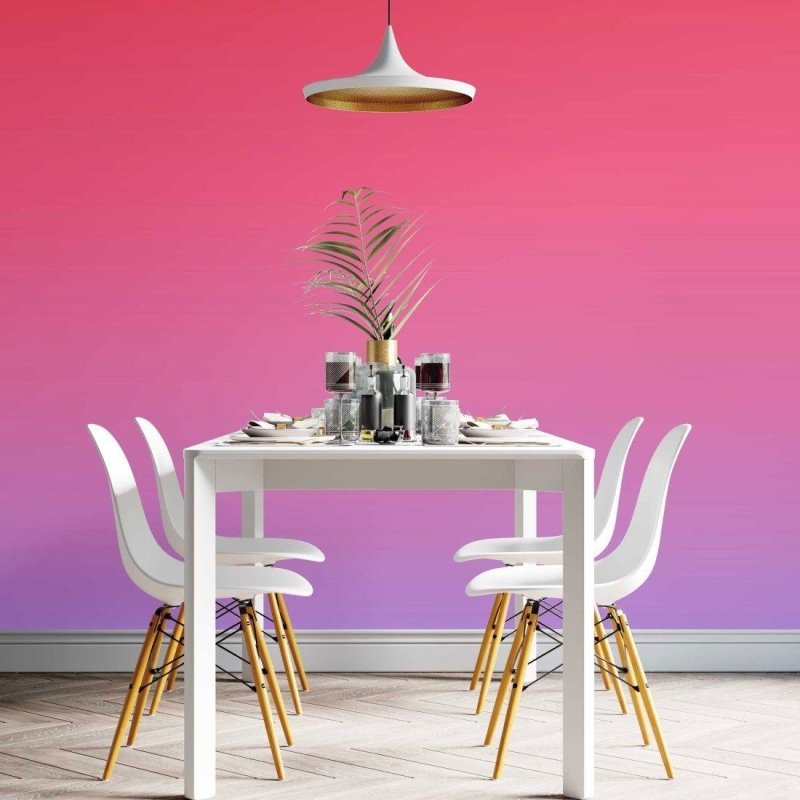 Papel de Parede Adesivo degradê rosa azul N014070 - Papel na Parede