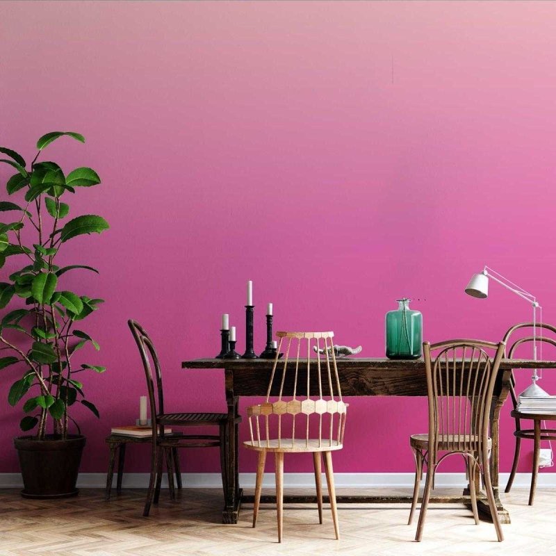 Papel de Parede Adesivo Degradê Rosa N05141 - Papel na Parede