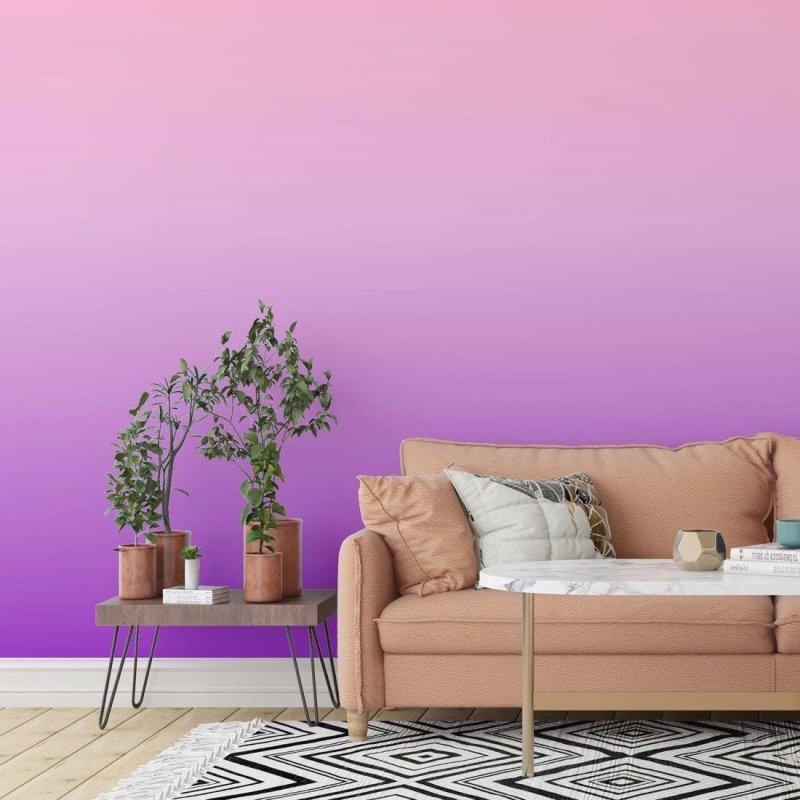 Papel de Parede Adesivo degradê rosa roxo N014066 - Papel na Parede