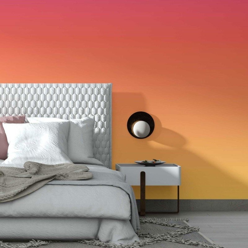 Papel de Parede Adesivo degradê roxo amarelo N014069 - Papel na Parede