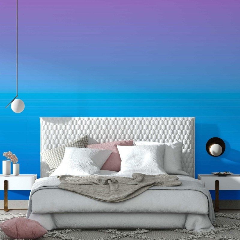 Papel de Parede Adesivo degradê roxo azul N014075 - Papel na Parede