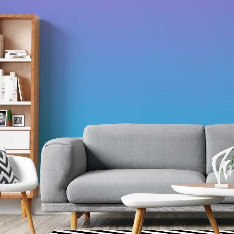 Papel de Parede Adesivo Degradê Roxo e Azul N05175 - Papel na Parede