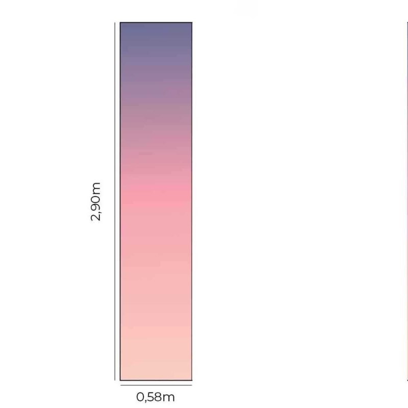 Papel de Parede Adesivo Degradê Roxo e Rosa Pálido N05174 - Papel na Parede