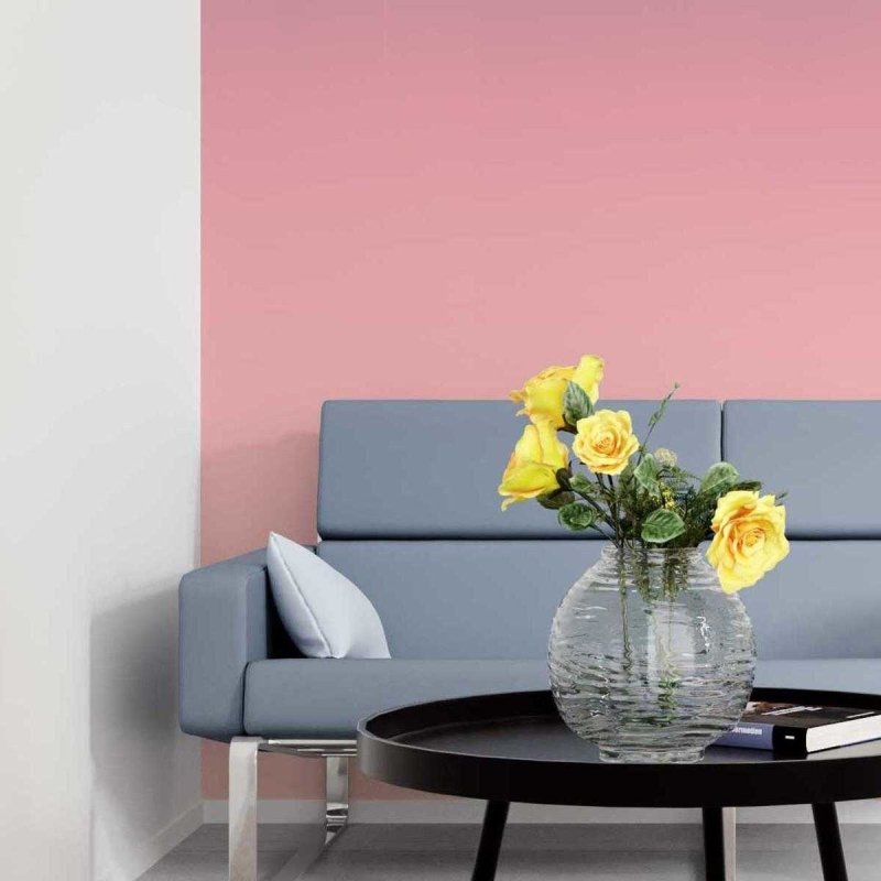 Papel de Parede Adesivo Degradê Roxo e Rosa Pálido N05174 - Papel na Parede