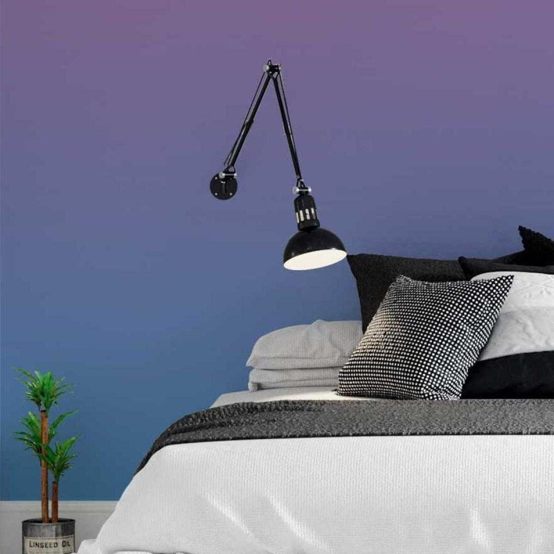 Papel de Parede Adesivo Degradê Roxo Rosa e Azul N05178 - Papel na Parede