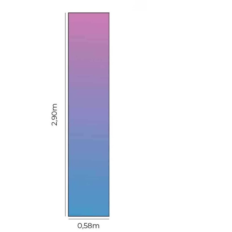 Papel de Parede Adesivo Degradê Roxo Rosa e Azul N05178 - Papel na Parede