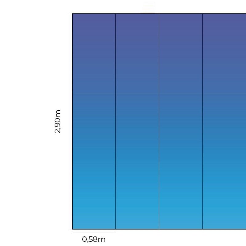 Papel de Parede Adesivo Degradê Tons de Azul N014007 - Papel na Parede