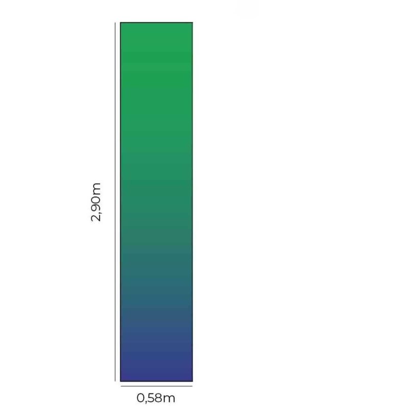 Papel de Parede Adesivo Degradê Verde Bandeira e Azul N05159 - Papel na Parede