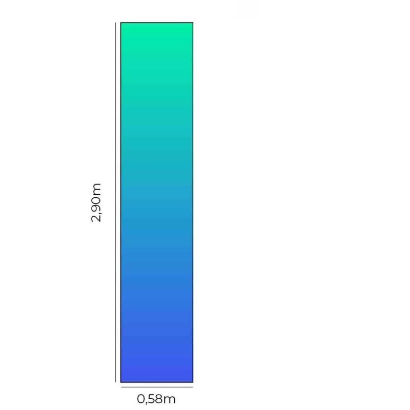 Papel de Parede Adesivo Degradê Verde e Azul Bic N05163 - Papel na Parede