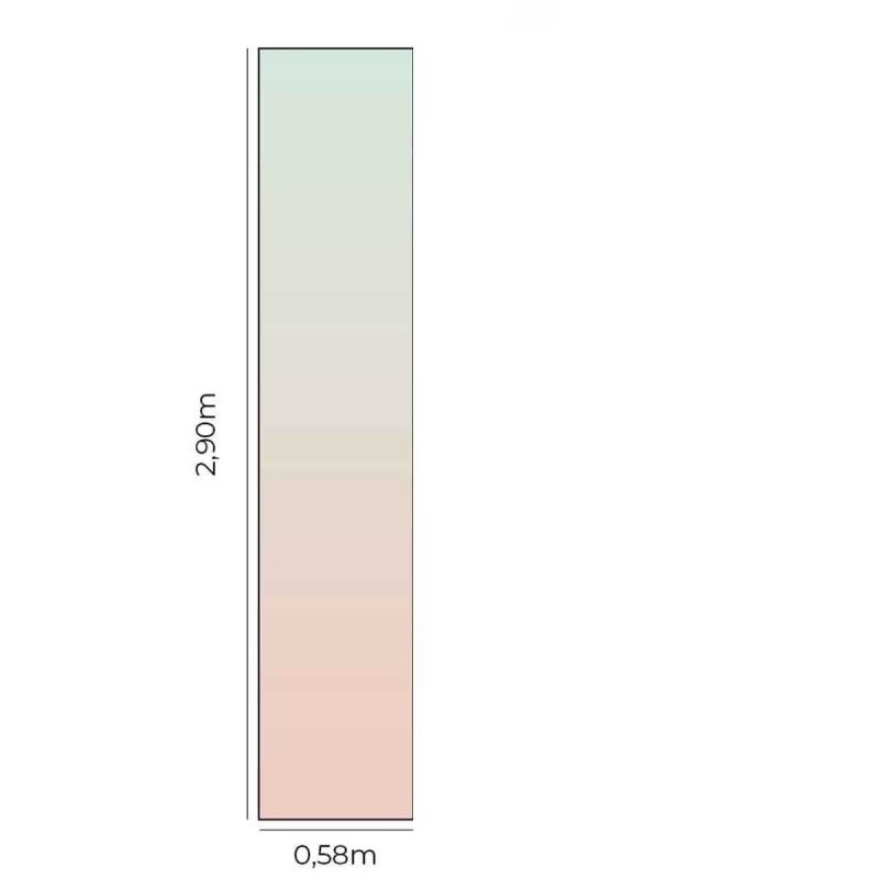 Papel de Parede Adesivo Degradê Verde e Rosa N05154 - Papel na Parede