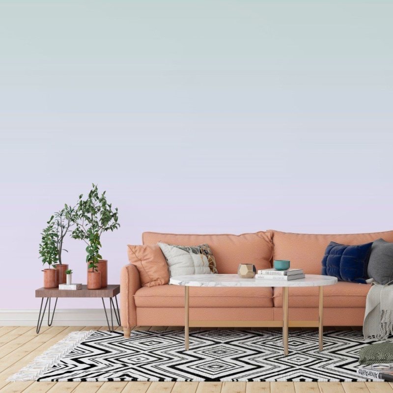 Papel de Parede Adesivo degradê verde lilás N014181 - Papel na Parede