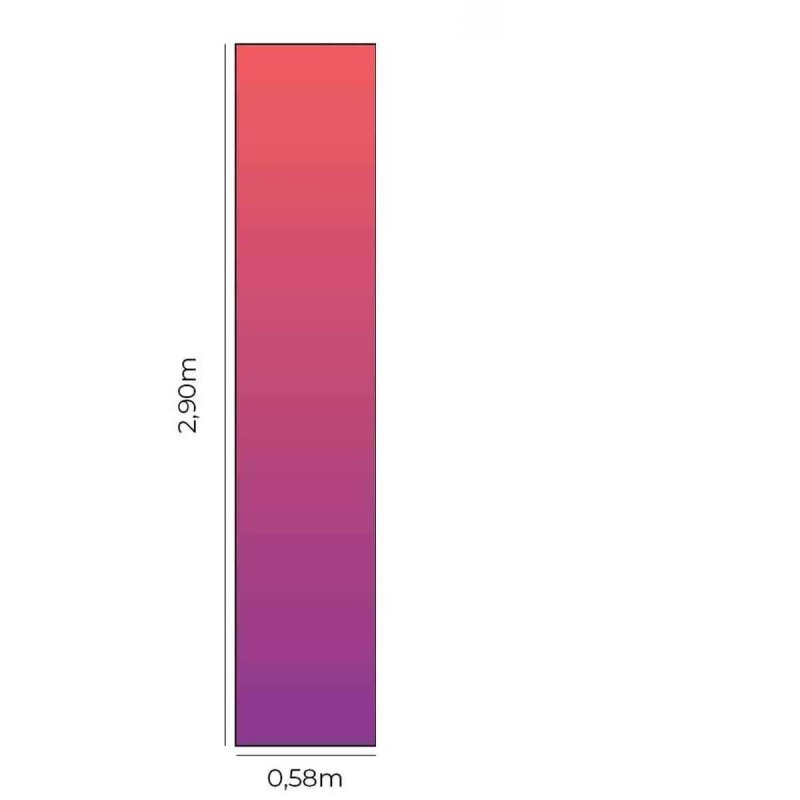 Papel de Parede Adesivo Degradê Vermelho e Lavanda N05164 - Papel na Parede